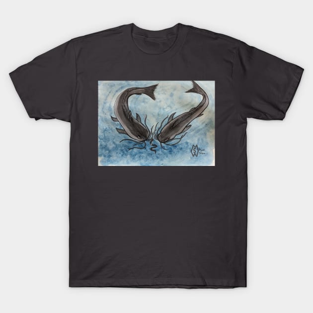 Catfish fishing T-Shirt by Matt Starr Fine Art